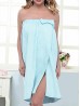 Elasticated Wrap Towel Dress w/ Bow Elasticated Wrap Towel Dress w/ Bow